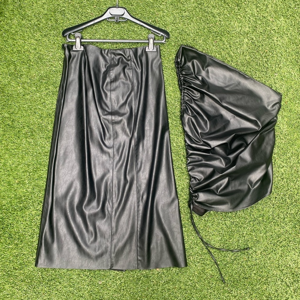Zara faux leather pencil skirt